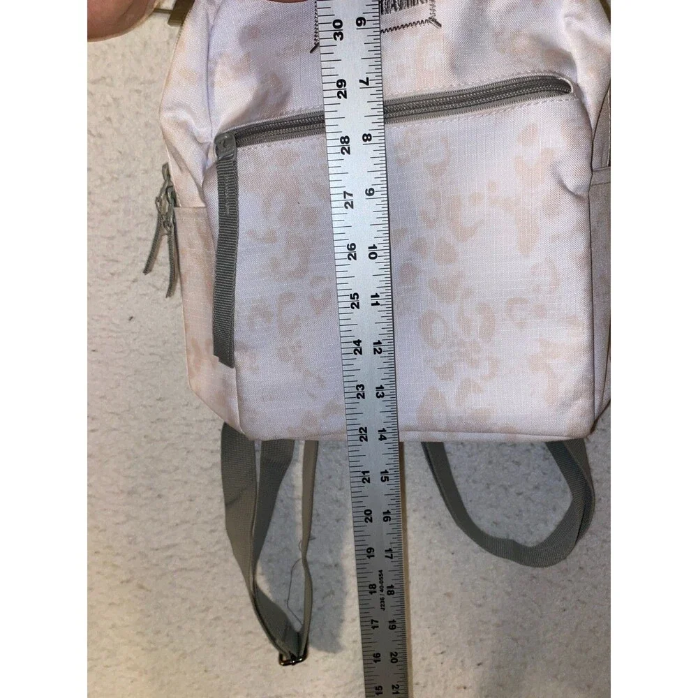 Gymshark Everyday Mini Backpack White 12”H x 9”W x 4”D Side Pockets Bag Pack